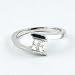 0.40 Carat Princess Diamond Engagement Ring in 18ct Solid White Gold