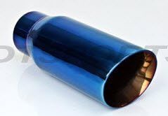 Blue Color Burned 3" Double Wall Angle Cut 24113-AU