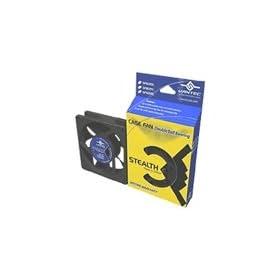 Vantec Stealth SF12025L 120x120x25mm Double Ball Bearing Silent Case Fan (Black)