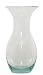 Clear Spanish Large Recycled Glass Flower Vase 11.75