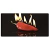 Hot Chilli Flaming Chilli Float Glass Hob Cover