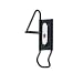 Racor IVB-1R Interchange Walldock Vertical Storage Hook