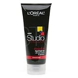 Loreal Studio Line Head Lock Mega Hard Hold Hair Gel, Extreme Hold, Curl/Frizz Control - 6.8 Oz