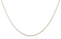 14k Yellow Gold Spiga 1.0mm Diamond-Cut Chain Necklace,18"