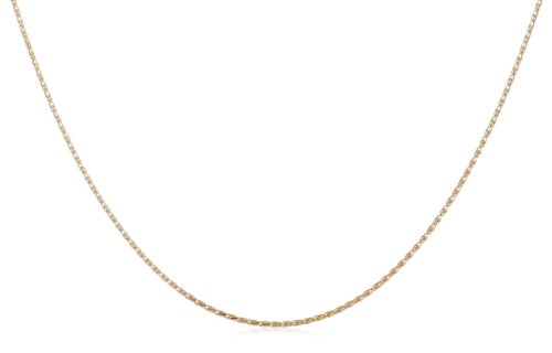 14k Yellow Gold Spiga 1.0mm Diamond-Cut Chain Necklace,18"