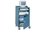 Mobile Computer Cabinet Blue