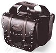 Motorcycle Saddlebags Brown Leather 14WX12HX4D SD2007