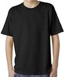 Gildan Ultra Cotton Pre-Shrunk T-Shirt in Black in Large