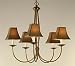 Alain 5 Arm Chandelier available in multiple finishes by Norwell Lighting 5710