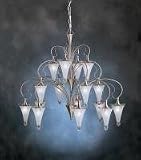 Clear Brushed Nickel 16 Light Brushed Nickel Chandelier