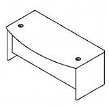 Bow Front Shell, 71-5/8x35-1/2x30, MCY (BSHQT0725MC) Category: Wood Desks