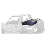 Bestop 90029-15 Duster Black Denim Deck Cover with Factory Soft Top Bow Folded Down by Bestop