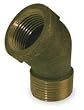 Industrial Grade 2CFK5 Street Elbow, 45 Deg, 2 In, Red Brass