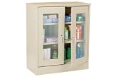 Clear View Storage Cabinet Assembled 36 X 12 X 42 Putty
