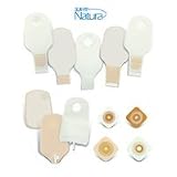 SUR-FIT Natura Unit Dose Kit with Cut-to-Fit Stomahesive Flexible Skin Barrier, Tape Collar & Drainable 12" Pouch - 2 3/4" Flange - Transparent - Kit