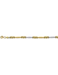 CleverEves 14K Gold Two-Tone Stampato Bracelet