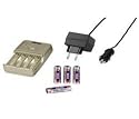 Hama Delta Bravo Charger c/w 4 x 2500mAh AA Batteries