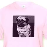 Pug, Pugs and Kisses - Toddler Light-Pink-T-Shirt (2T)