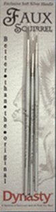 Dynasty Faux Squirrel Watercolor Brush Set 2 - Round Sizes 0, 2 and 4 (3 brushes)