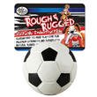 Four Paws Rough & Rugged Soccer Ball with Bell Dog Toy