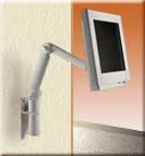 2-Link LCD Monitor Arm with Wall Mount - Light Gray