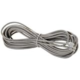 Modular Telephone Line Cord Grey RJ11 4C 25 ft.