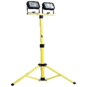 Rolson 60797 120 LED Twin Head Rechargeable Work Light on Tripod Stand
