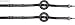 Ausbinder mit Gummiringen -schwarz-