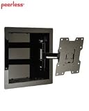 Peerless Mounts In-Wall Mount for 22 inch - 40 inch LCD Screens with VESA 75/100/200x100/200x200 Mounting Patterns, Gloss Silver, Black Shown