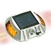 Solar Road Stud Driveway Pavement Deck Dock Yellow LED Lights X 12 Pack