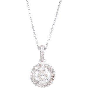Genuine IceCarats Designer Jewelry Gift 14K White Gold 1 1/3 Ctw Diamond 18