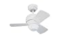 Monte Carlo 3TF24WH Micro 24, 24-Inch 3-Blade, Ceiling Fan, Damp Location, White Motor Finish and White Blades