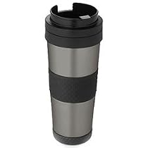 Thermos Nissan 18 Ounce Stainless Steel Travel Tumbler, Smoke Color