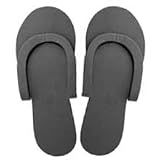 Pair Pedi Slippers Black (Pack of 6)
