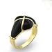 Women's Young Line Black Epoxy Gold Tone title=