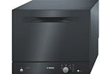 Compact Dishwasher Black (SKS50E16EUBK)  from Bosch