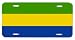 Gabon Gabonese Flag Vanity Auto License Plate