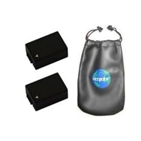 ValuePack (2 Count): Digital Replacement Battery for Specific Digital Camera and Camcorder Models / Compatible with Panasonic DMW-BMB9, DMW-BMB9PP, DMW-BMB9E, DMWBMB9, DMWBMB9PP, DMWBMB9E - Includes Leatherette Camera / Lens Accessories Pouch