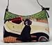 Black Poodle Dog Teen Size Purse