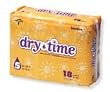 ^Dry Time Baby Diapers - Size 3; 12-24 lbs Min.Order is 1 CS ( 8 Bag / Case; 192 Each / Case; )