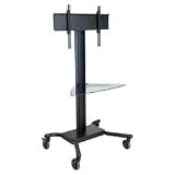 Peerless SmartMount Universal Flat Panel TV Cart SR560G – Cart for LCD / plasma panel – cold-rolled steel, tinted glass – black – screen size: 32″ – 60″