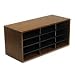 Particle Board Literature Sorter, 12 Section, 29 x 11 7/8 x 12 15/16, Medium Oak (FEL25400);