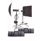 Esprit Gemini 750/750 w/s Two-Head Lighting Kit with Travel-Pak