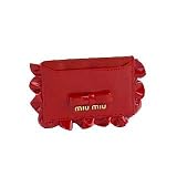 MIUMIU ：ミュウミュウ　 2012年春夏新作　エナメルフリルおリボン付きカードケース　レッド×レッド　並行輸入