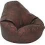 Leather Luxe Bean Bag  Adult, Wine