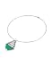 Gino Fontana Onda - Semi-precious Stone Pendant Necklace Green Chrysoprase