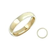 Plain 10 Karat Yellow Gold 5mm Comfort Fit Wedding Ring