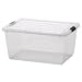 Kitchen & Housewares : Clear Storage Box - Iris 44 Qt.(2) (Clear) (10 3/4"H x 15 7/8"W x 21 3/4"D)