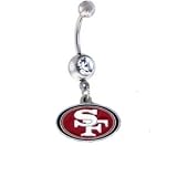 San Francisco 49ers NFL Belly Navel Ring