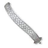 Sterling Silver 9mm Hinged Bangle QB302